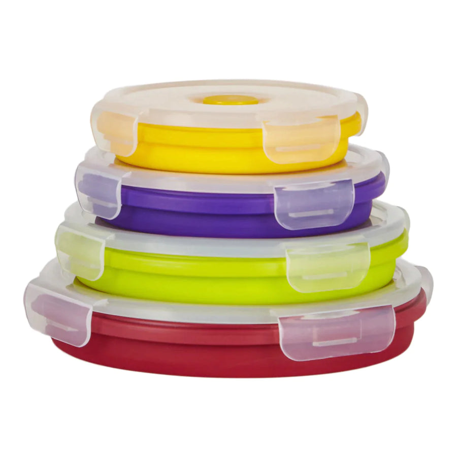 Flat Stacks Round Set > 350ml, 540ml, 800ml, 1200ml