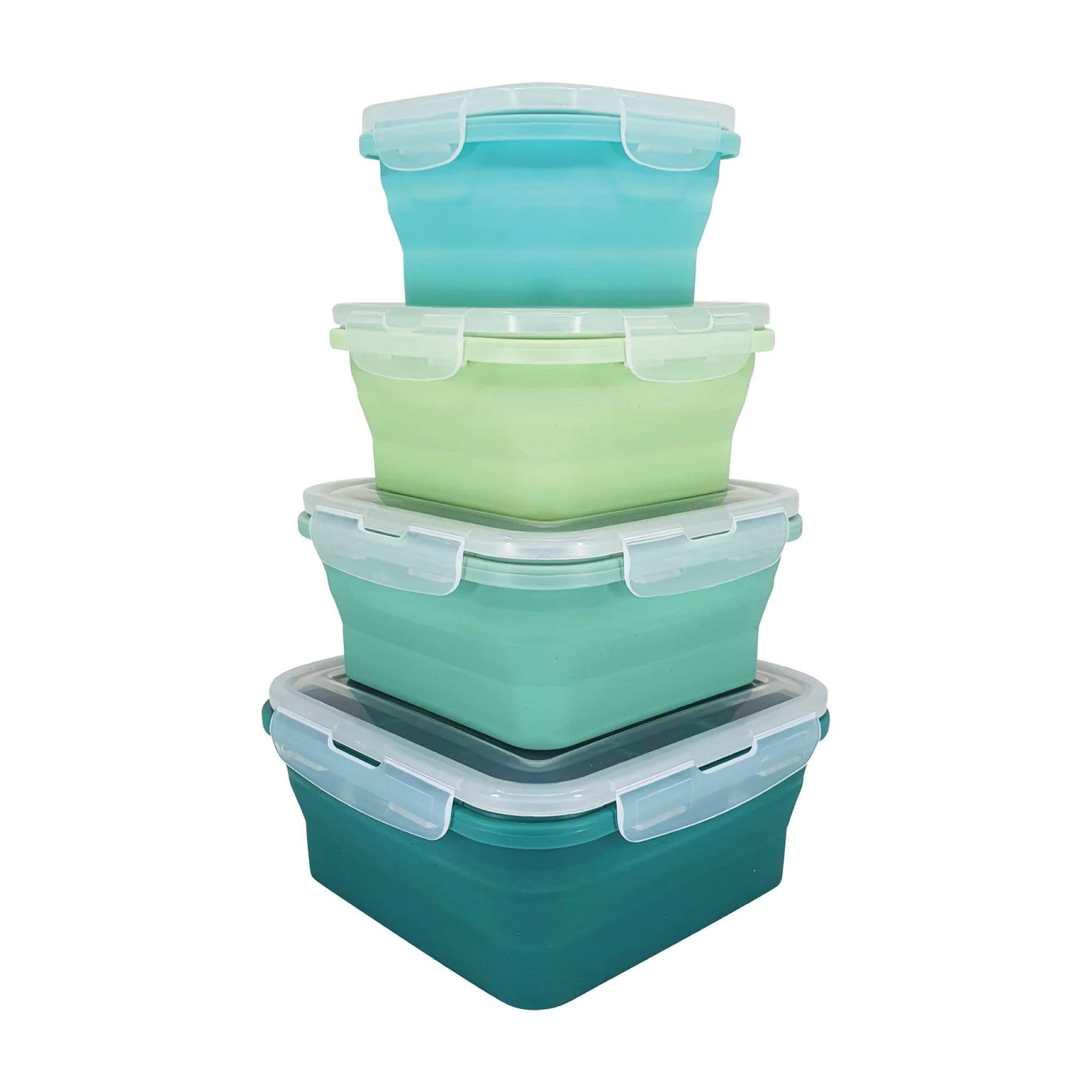 NEW! Flat Stacks Pastels Square Set > 350ml, 540ml, 800ml, 1200ml