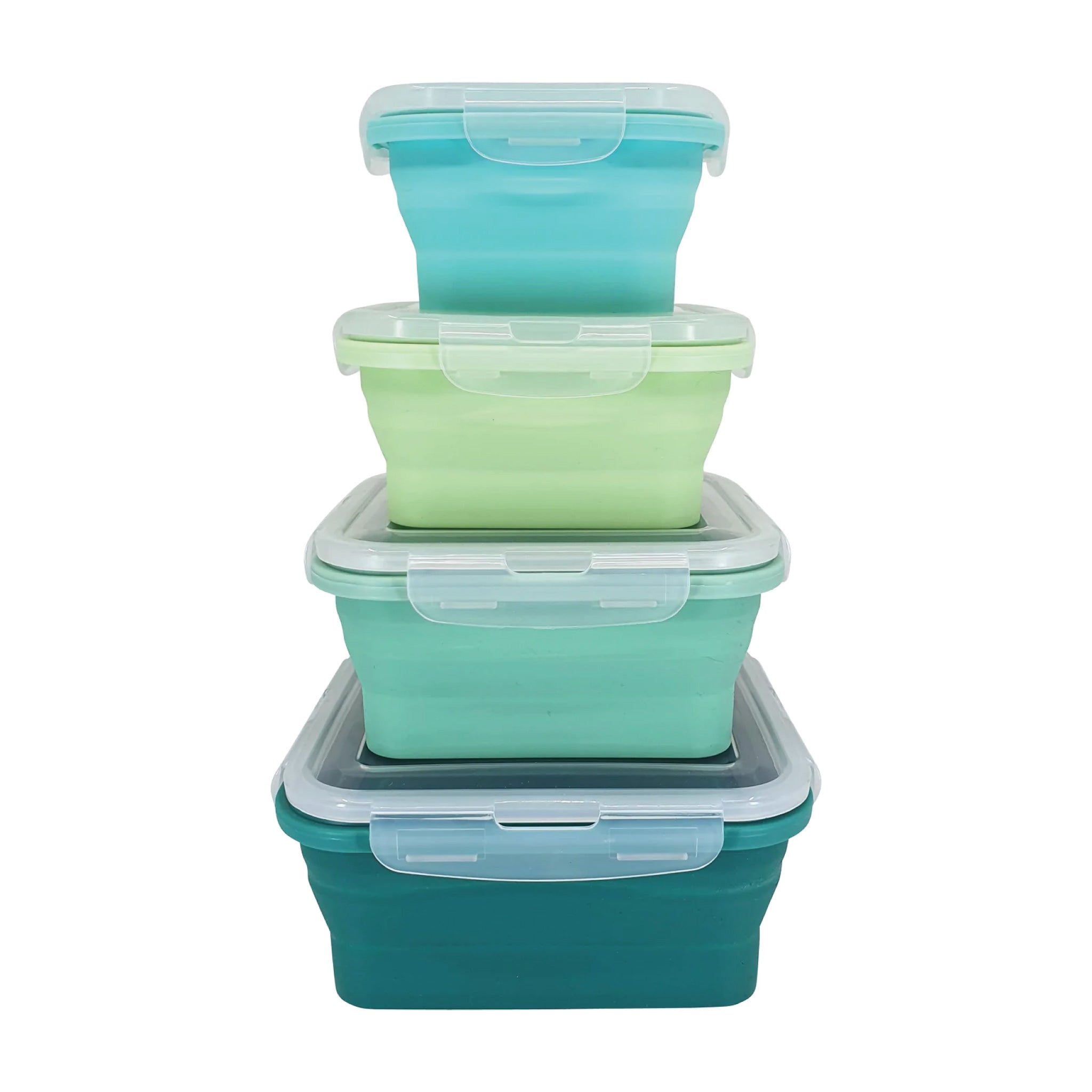 NEW! Flat Stacks Pastels Square Set > 350ml, 540ml, 800ml, 1200ml