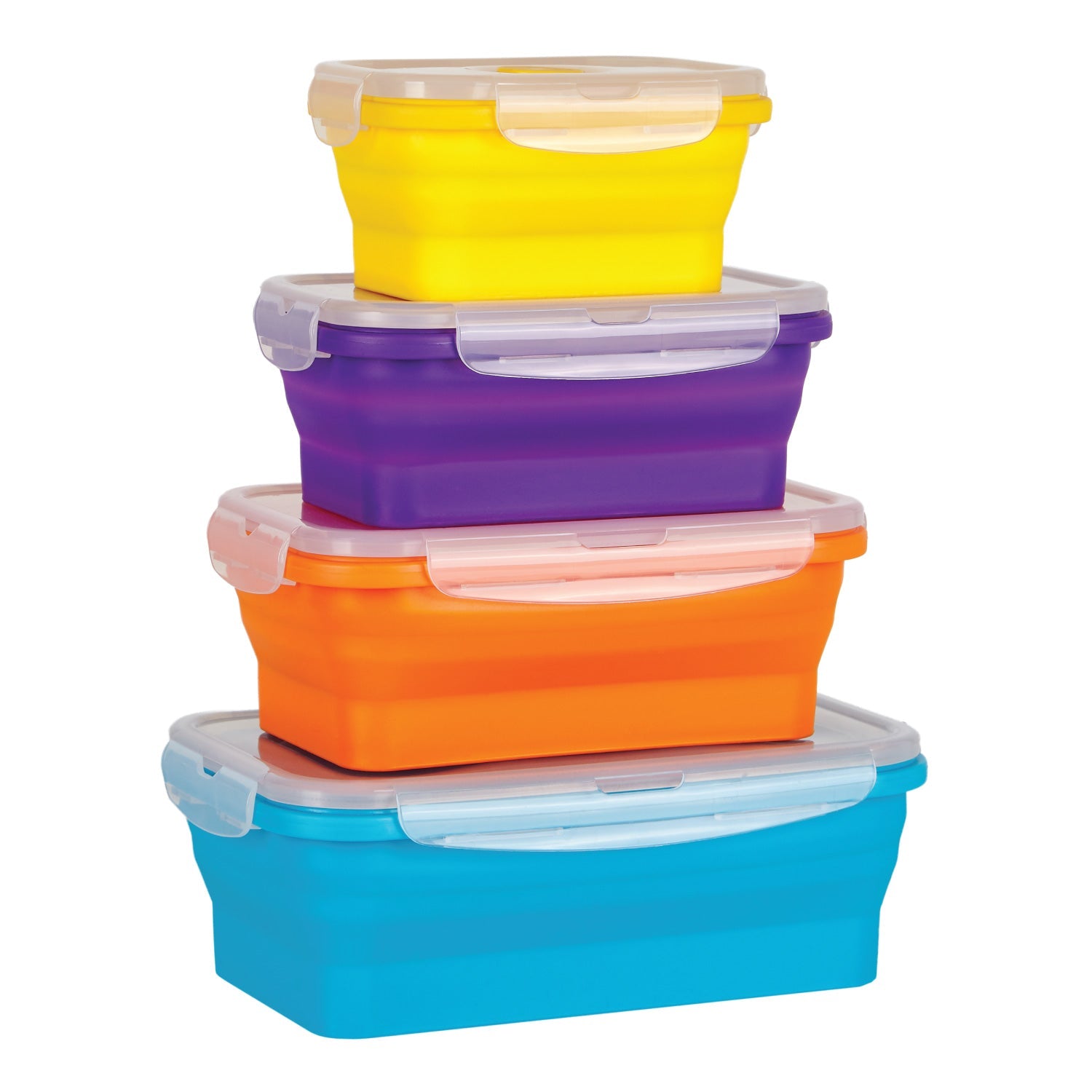 Flat Stacks USA | Collapsible Silicone Food Storage Containers