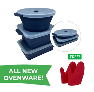 Medium Ovenware Set (2L, 2.5L & 2.5L) with FREE Oven Mitts