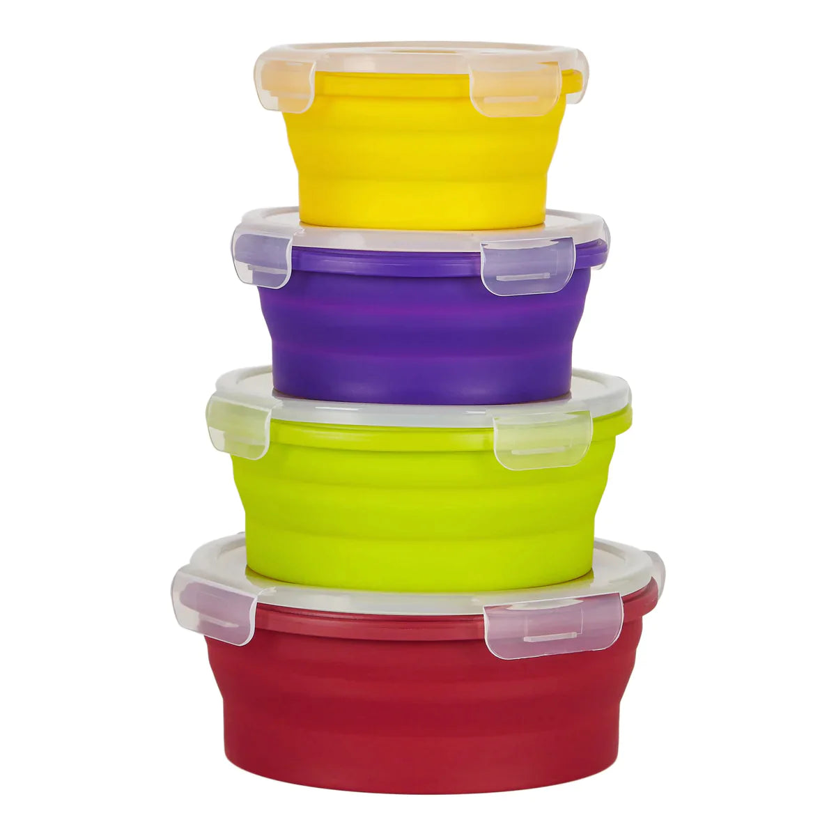 Flat Stacks Round Set 350ml 540ml 800ml 1200ml Flat Stacks